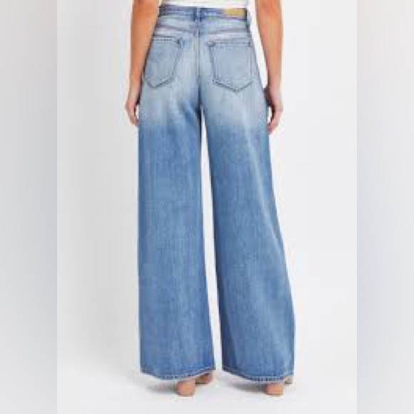 Cello Light Blue Wide Leg Flare Jeans - Picture 2 of 13